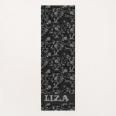 Gotische Rose und Knochenmuster Yogamatte (Vorderseite)