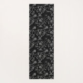 Gotische Rose und Knochenmuster Yogamatte (Rückseite)