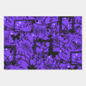 Gotische Rose und Schmetterlinge Geschenkpapier Set (Vorderseite 3)