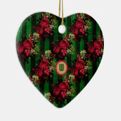 Gotische Rose und Streifen mit Anfangsbuchstaben Keramik Ornament (Rechts)