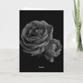 Gotische Rose Valentine Feiertagskarte (Rückseite)