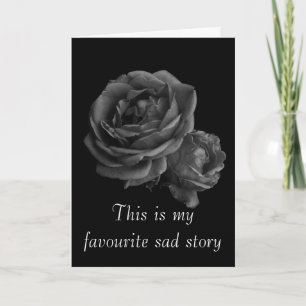 Gotische Rose Valentine Feiertagskarte