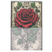 Gotische Rose von Ivy und Bat Gotik Kalender (Mär 2027)