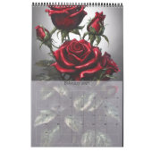 Gotische Rose von Ivy und Bat Gotik Kalender (Feb 2027)