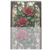 Gotische Rose von Ivy und Bat Gotik Kalender (Jan 2027)