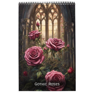Gotische Rose von Ivy und Bat Gotik Kalender