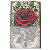 Gotische Rose von Ivy und Bat Gotik Kalender (Mär 2026)