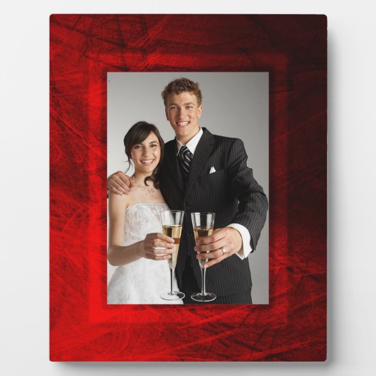 Gotische Rose Wedding Plaque Fotoplatte (Vorderseite)