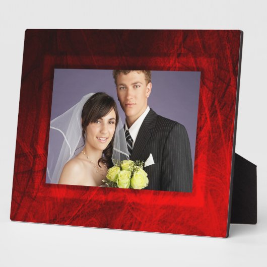 Gotische Rose Wedding Plaque Fotoplatte (Seite)