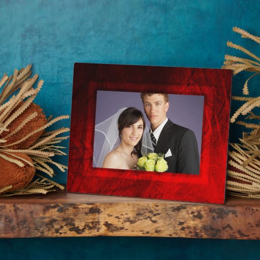 Gotische Rose Wedding Plaque Fotoplatte (Seite)