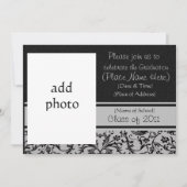 Gotische Rosen-Abschluss-Party Einladung (Vorderseite)