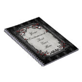 Gotische Rosen u. Schädel Notizblock (Rechte Seite)