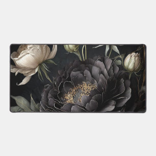 Gotische Rosenanordnung Schwarze Blume Schreibtischunterlage