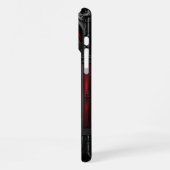 Gotische rote Bleiglasfenster iPhone Hülle (Linke Seite)