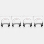 Gotische Rote Rose Hochzeit Whiskyglas (Hinten)