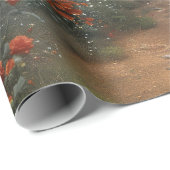 Gotische Rote Rose Vampirecore Dracula Geschenkpapier (Rolleneckpunkt)