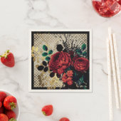 Gotische Rote Rosen Serviette (Beispiel)