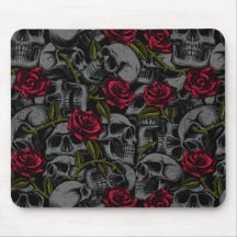Gotische Rote Rosen & Skulls, Romantischer Horror 