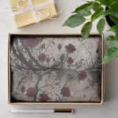 Gotische Rote Rosen & Thorns Seidenpapier (Geschenk)