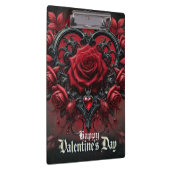 Gotische rote Rosen Valentinstag Klemmbrett (Rechts)