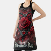 Gotische rote Rosen Valentinstag Schürze (InSitu)