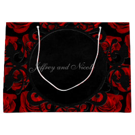 Gotische Rote Rosen Viktorianisch Hochzeit Große Geschenktüte