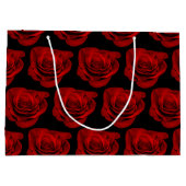Gotische Rote Rosen Viktorianisch Hochzeit Große Geschenktüte (Rückseite)