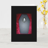 Gotische Sarg-Karte Karte (Gelbe Blume)