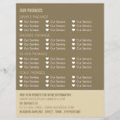 Gotische Säulen, Werbung für Hochzeitsplattformen Flyer (Hinten)