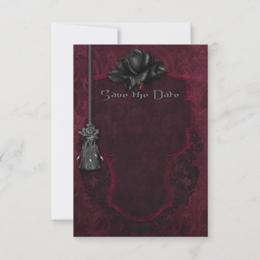 Gotische Save-the-Date-Karte Save The Date (Vorderseite)