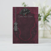 Gotische Save-the-Date-Karte Save The Date (Stehend Vorderseite)