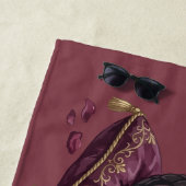 Gotische Schachmattstellung Drache  Strandtuch (Beispiel)