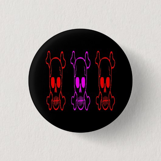 GOTISCHE SCHÄDEL BUTTON (Vorderseite)