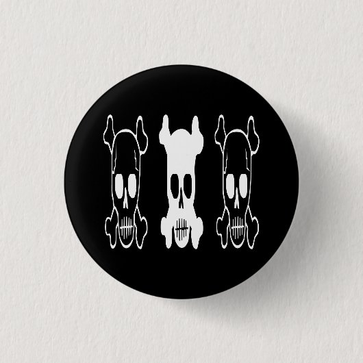 GOTISCHE SCHÄDEL BUTTON (Vorderseite)