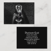 Gotische Schädel-Dame Visitenkarte (Vorne/Hinten)