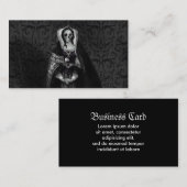 Gotische Schädel-Dame Visitenkarte (Vorne/Hinten)