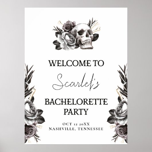 Gotische Schädelbrücke oder Die Bachelorette Willk Poster (Vorne)