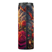 Gotische Schädelburg und Rose Thermosbecher (Rückseite)