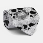 Gotische Schädeldecke Krawatte (Gerollt)