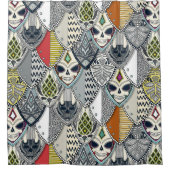 gotische Schilde Duschvorhang (Vorderseite)