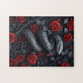 Gotische Schlange und Rose Puzzle (Horizontal)