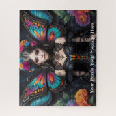 Gotische Schmetterlingsfrau Puzzle (Vertikal)