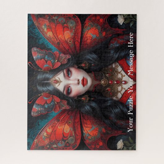 Gotische Schmetterlingsmännerin Puzzle (Vertikal)