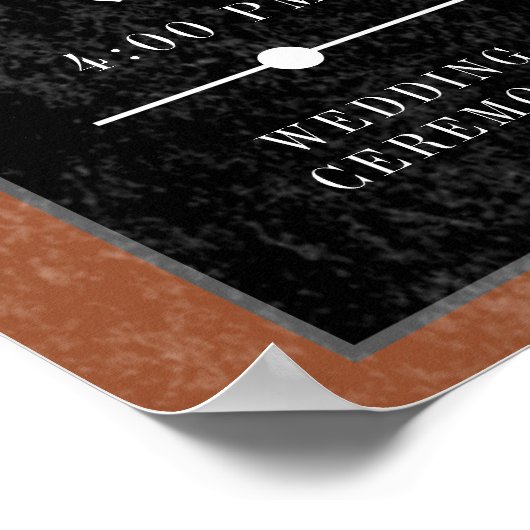 Gotische Schwarz-Rost-Reihenfolge von Veranstaltun Poster (Ecke)