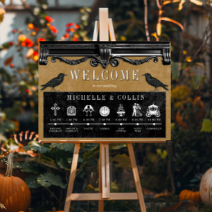 Gotische Schwarze Ravens & Goldene Orden von Veran Poster