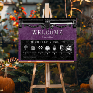 Gotische schwarze und violette Reihenfolge der Hoc Poster