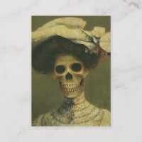 Gotische Skeleton Dame ACEO