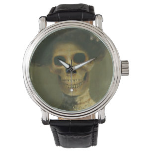 Gotische Skeleton Dame Uhr