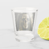 Gotische Skeleton Geist-Schnapsglas Schnapsglas (Rückseite)
