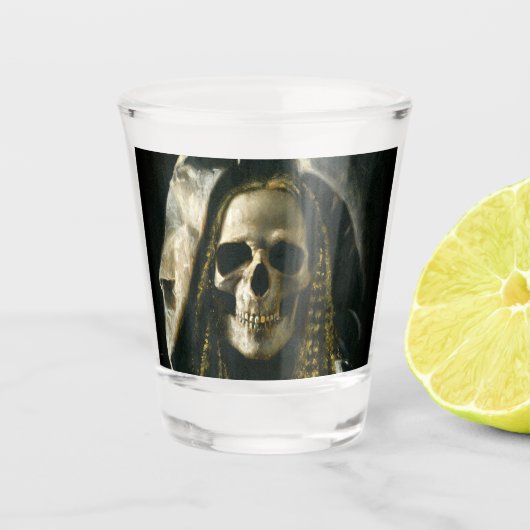 Gotische Skeleton Geist-Schnapsglas Schnapsglas (Vorderseite)